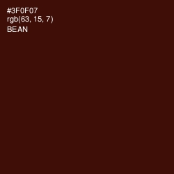 #3F0F07 - Bean   Color Image
